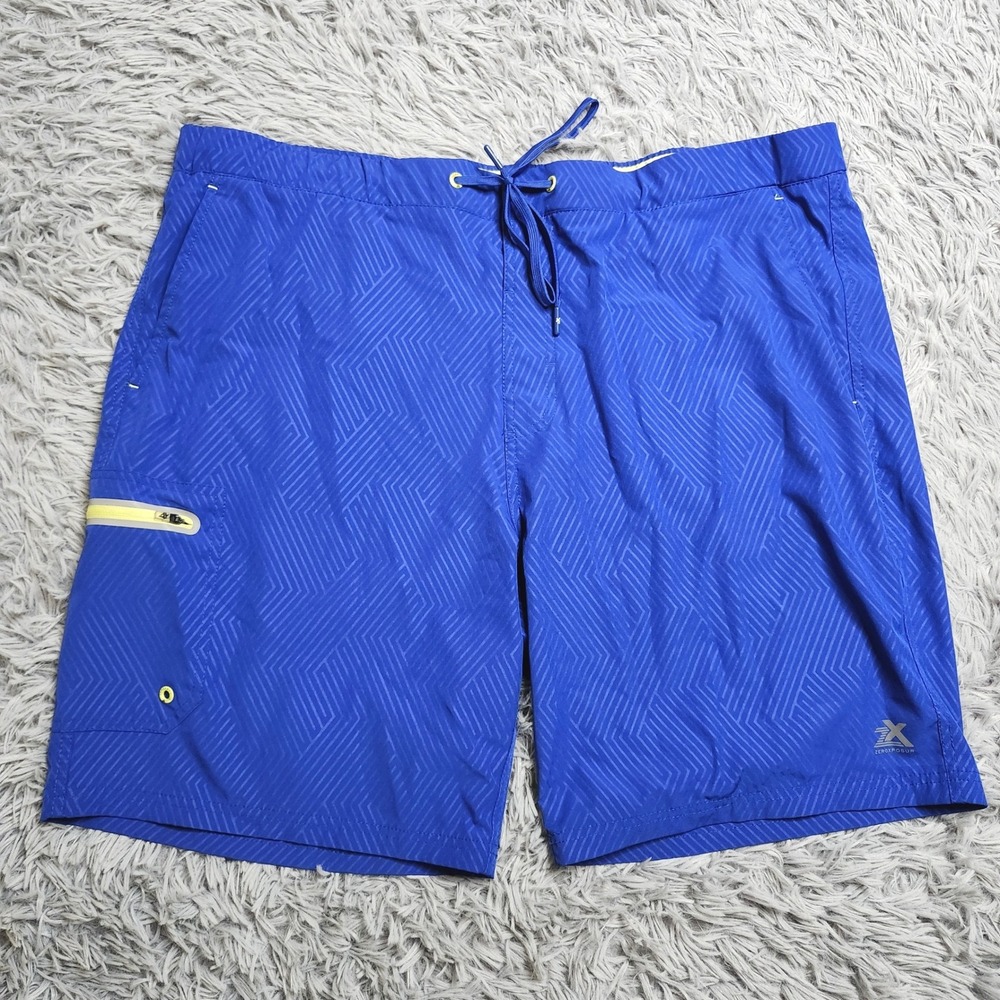 ZeroXposur Board Shorts Mens XXL 2XL Swim Trunks Blue Surf Otis Y88231S Lined